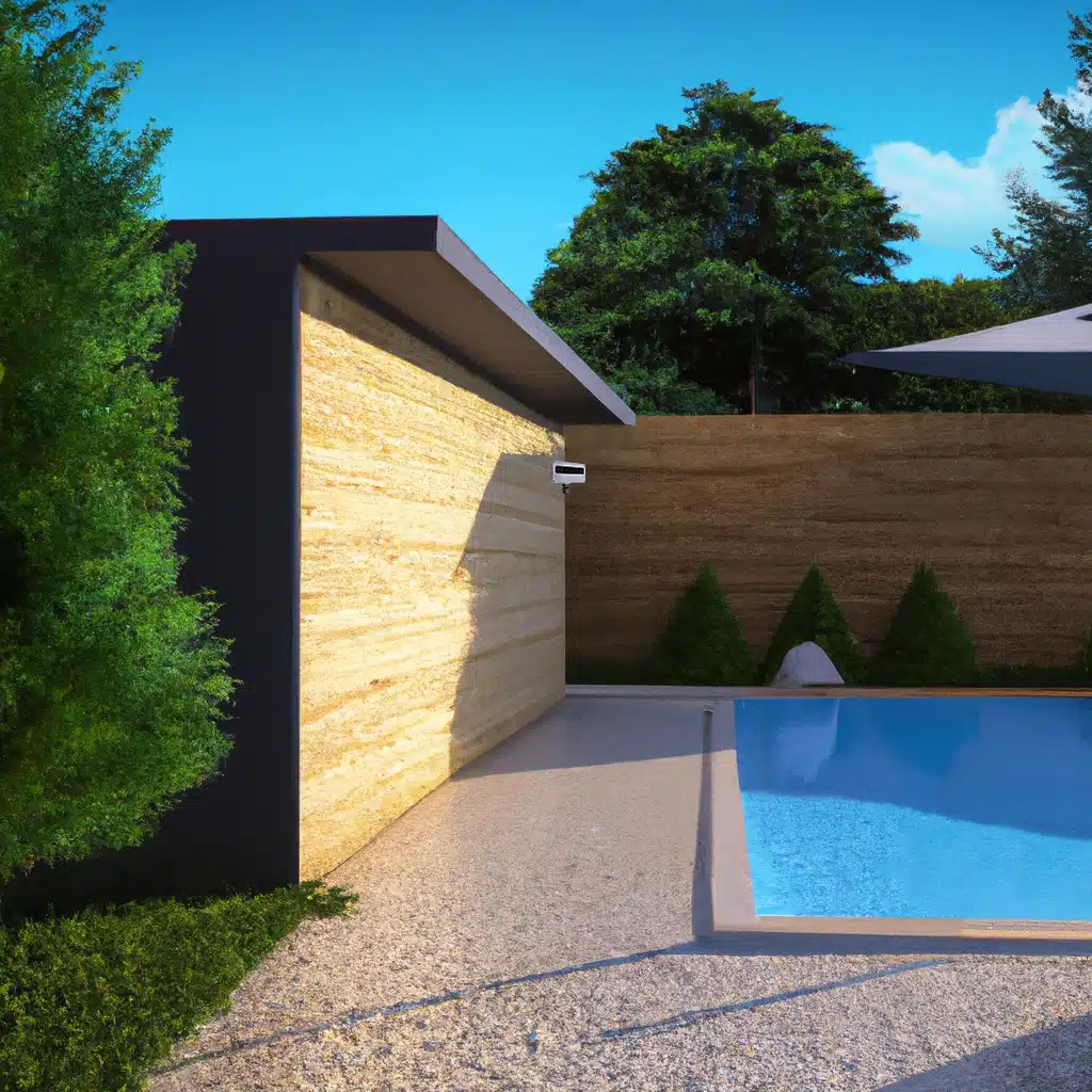 Piscine surveillée par la caméra Guardiapool